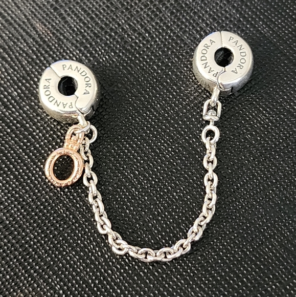 Pandora Jewelry Pandora Logo Safety Chain Poshmark